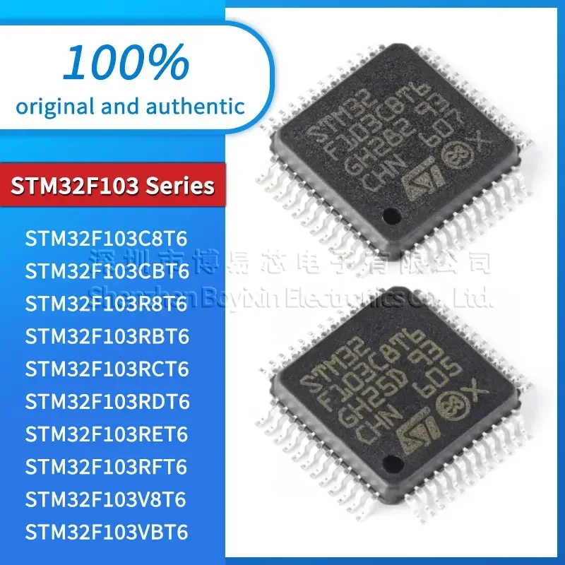 

STM32F103C6T6A STM32F103C8T6 STM32F103CBT6 STM32F103R8T6 RBT6 STM32F103RCT6 RDT6 RET6 RFT6 STM32F103V8T6 VBT6 VCT6 VET6 ZET6