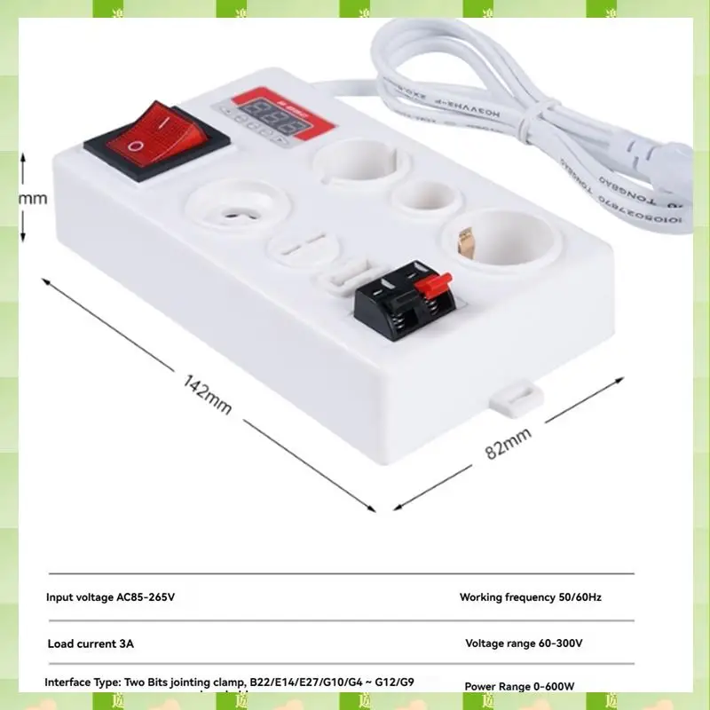 2025 E27 B22 E14 Lamp Bulb Tester LED Light Voltage Power Quick Test Box Fast Testing With Power Display EU PLUG,E27 B22 E14 Lam