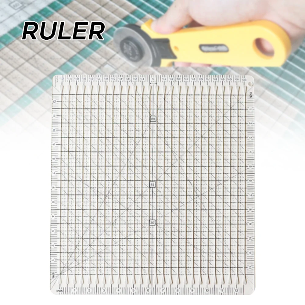 Acrylic Quilt Sewing Ruler Patchwork Quilting Grid Rulers Crafting Stitch Measuring Template Professional