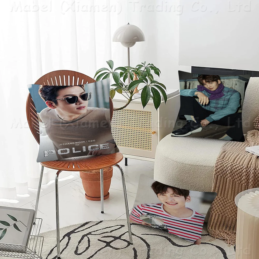 

Ji Chang Wook Cushion Cover Car Throw Pillow Case For Sofa Car Christmas Gift 40x40cm 45x45cm