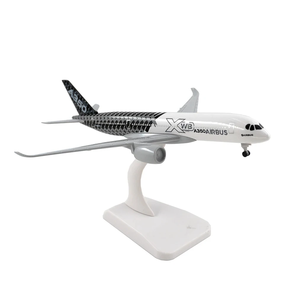 Airbus A350 aircraft model aircraft scale model aircraft 20cm 1:400 die cast metal aircraft crew Air Force gift decorations