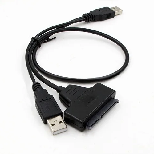 USB 2.0 to 2.5inch 22 7+15 Serial ATA SATA 2.0 HDD/SSD Adapter Converter Cable