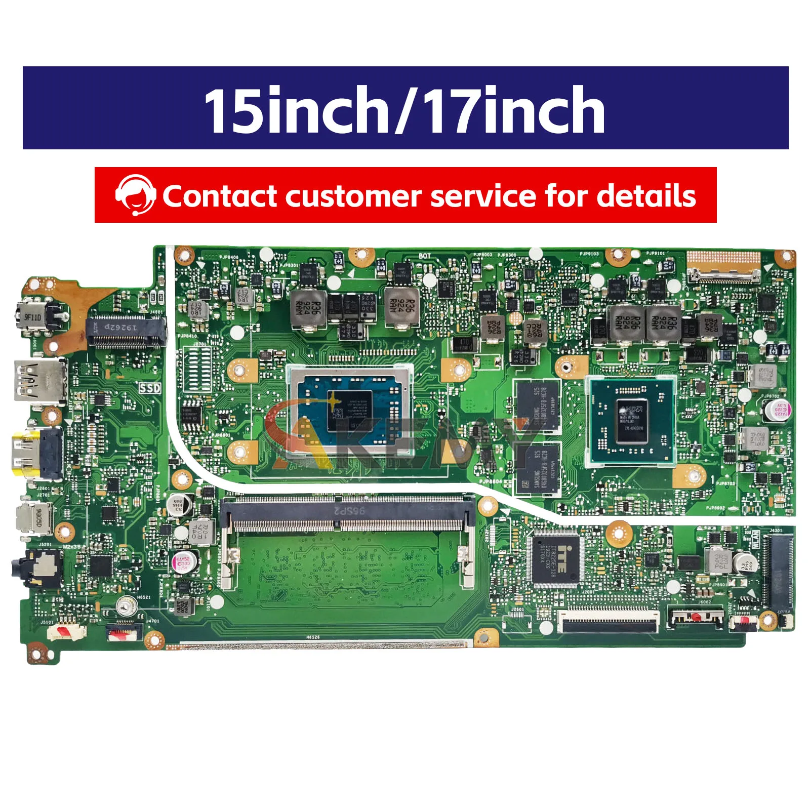 X712DK Laptop Motherboard For ASUS VivoBook M712D M5050D X712DAU X712DK V5000d X712D X712DAP F712D Mainboard With R3 R5 R7 CPU