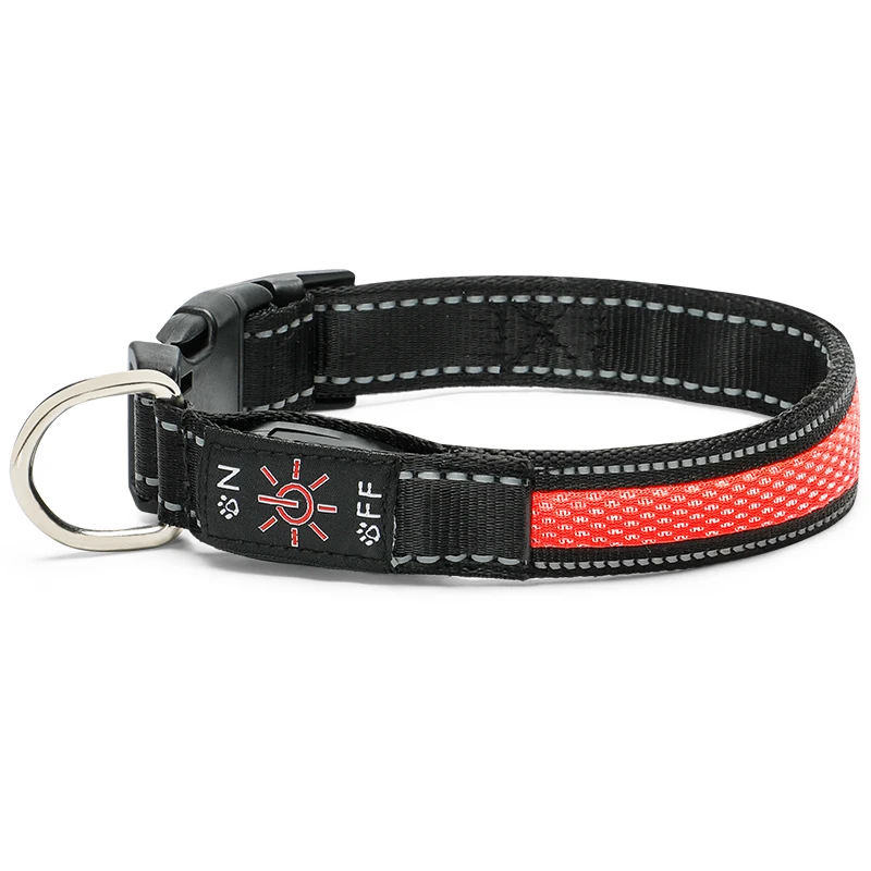 

Luminous collar, pet collar, dog walking light, luminous collar.