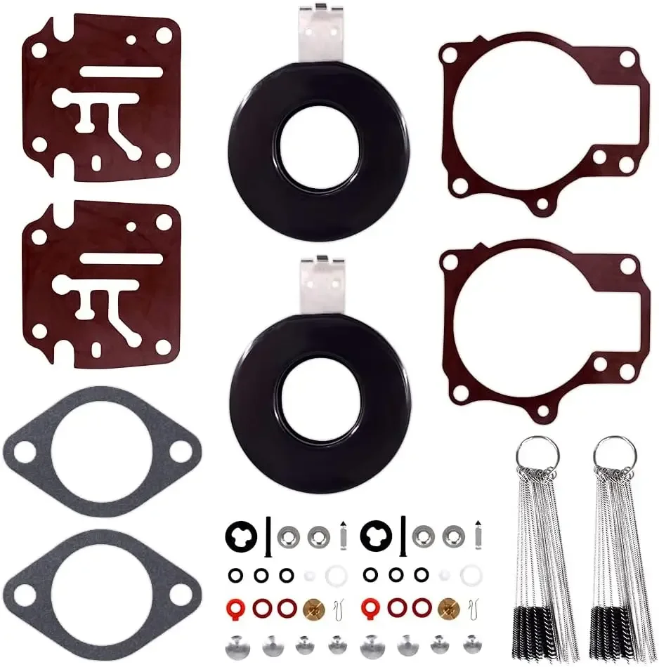 396701 392061 398729 2Pcs Carburetor Repair Kit Float Clean tool Fit for Johnson Evinrude 28 30 35 40 45 48 50 55 60 65 70 75 HP