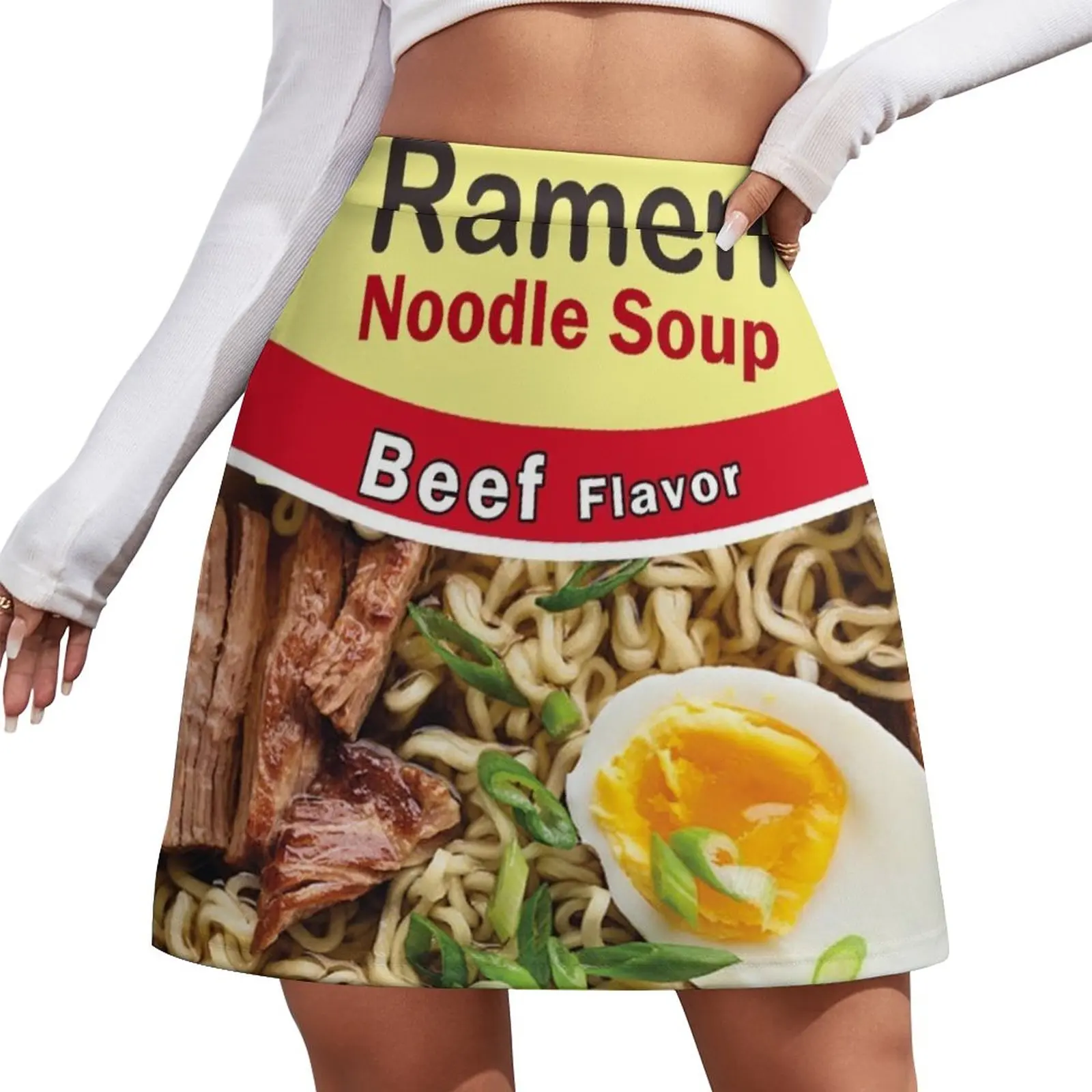 

Beef Ramen Noodles Is Life Mini Skirt mini skirts Miniskirt chic and elegant woman skirt Women skirts