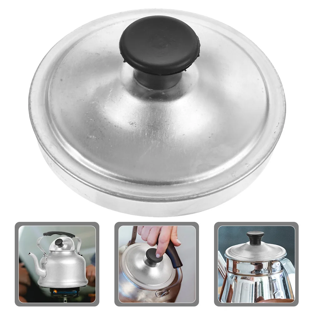 

Aluminum Frying Pan Lid Round Metal Pot Cover For Kitchen Use Reusable Washable Lightweight Cooking Accessory