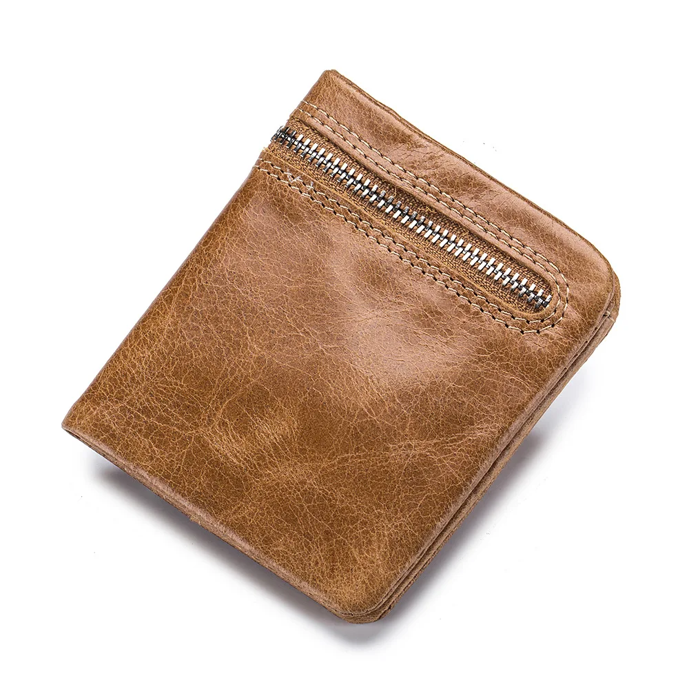 

2023 Cowhide leather Short Wallet Men's Small Wallet Ultra This Coin purchase Retro Vertical Wallets for women's card holder