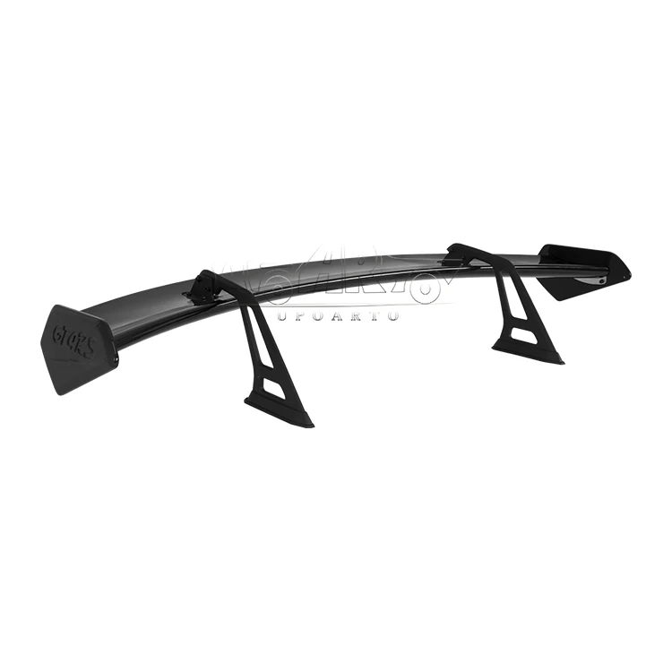 Car Glossy Black Swan Neck Spoiler ABS Rear Spoiler With Aluminum Bracket 19Th Gen Universal GT4RS Style Rear Wing For Sedan Car