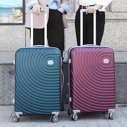 High Quality Travel Suitcases with Wheels Spiral Pattern Large Size Luggage Wheeled Travel Cabin Suitcase