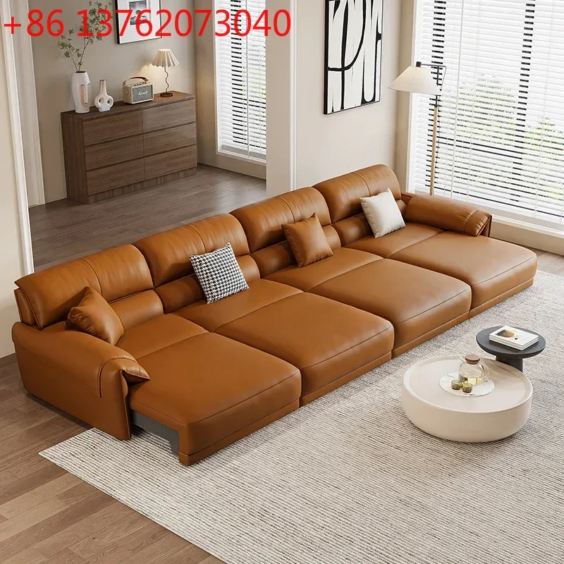 Italian Electric Living Room Sofa Simple Modern Living Room Retractable Patio Sofas Lazy Modular Home Furniture Sofa