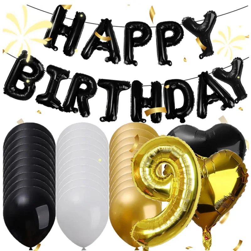 

The Matte latex Balloon Decoration with Replaceable Numbers is Suitable for Family Gatherings Dance Parties and Birthday Parties