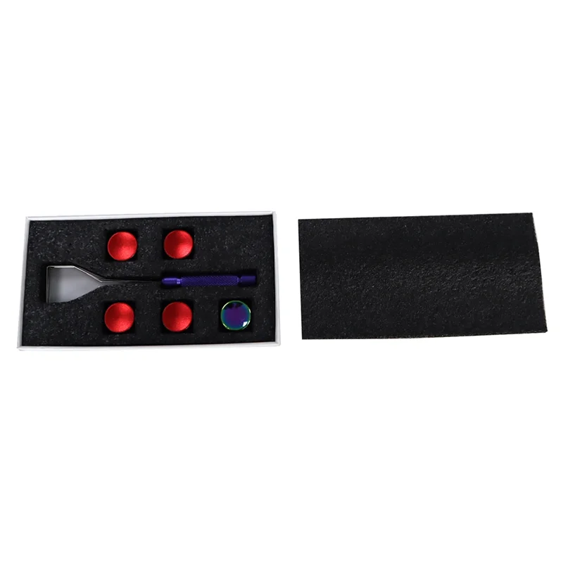 AED6-5Pcs tampa de teclado de metal de liga de alumínio cor teclado mecânico universal personalidade keycap com extrator de chave de metal