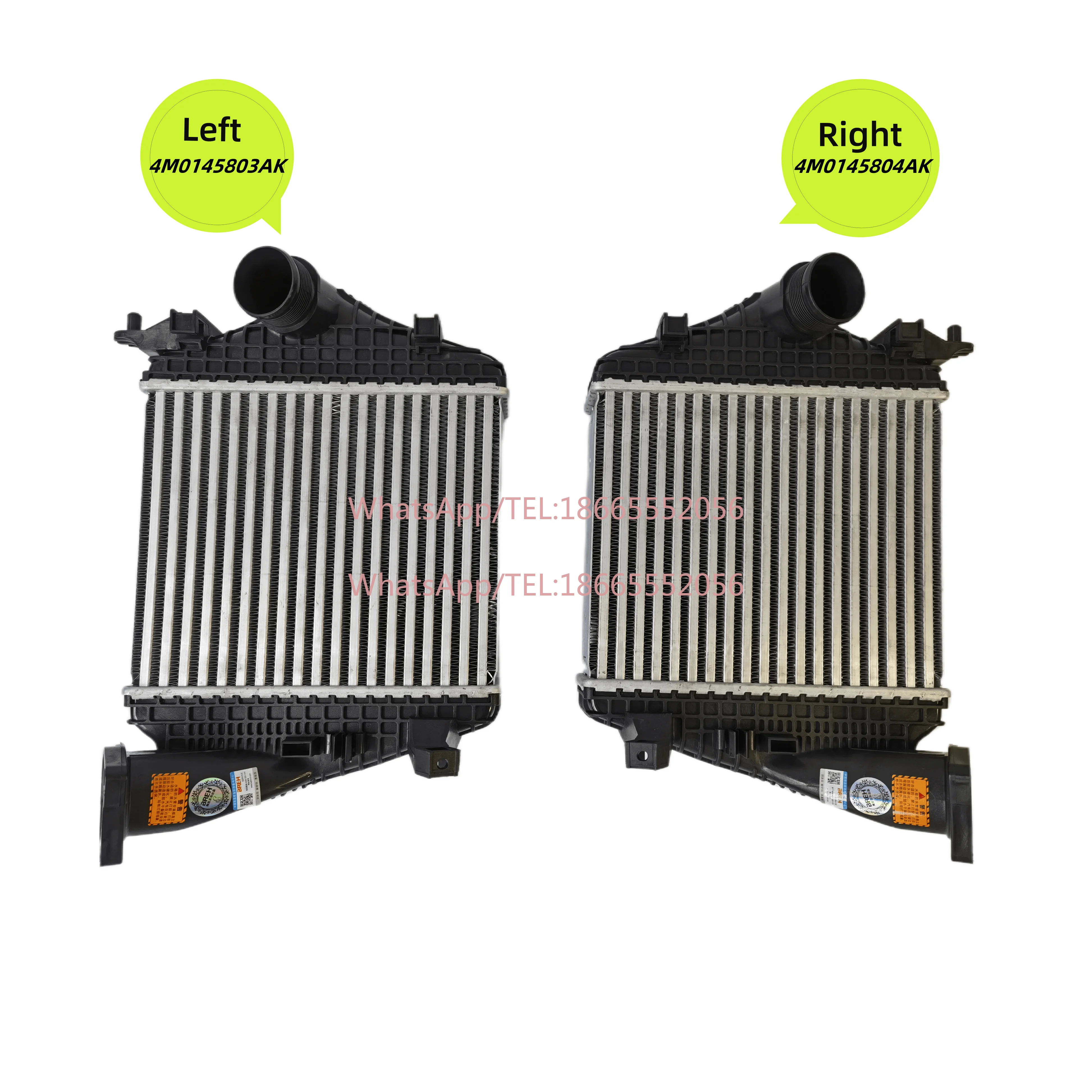 Premium High Performance OEM 4M0145803AK 4M0145803BT Intercooler Left Side for Lam borghini U rus Car Cooling System Auto Parts
