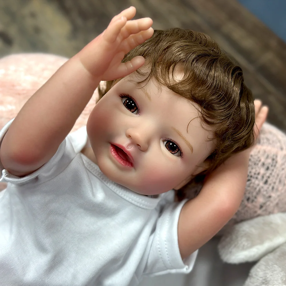 

18-Inch Handmade High-Quality Soft Vinyl Lifelike Baby Dollw-238 Exquisitely Painted Reborn Doll Can Sit Or Lie Down