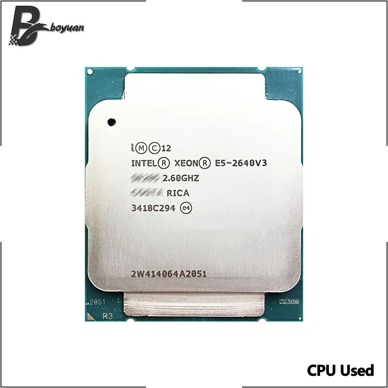 Intel Xeon E5 2640 V3 E5 2640V3 مستعمل 2.6 جيجا هرتز ثماني النواة 16 عدد الخيوط المقبس 2011-3 / R3 / LGA2011-3 #1
