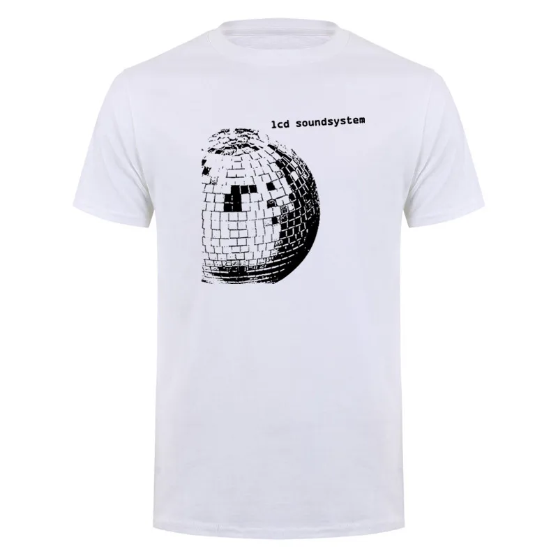 LCD Soundsystem Logo T Shirt Summer Men Women Pure Cotton Humor Streetwear Tee Shirt Short Sleeve Unisex Loose Tops DY-367