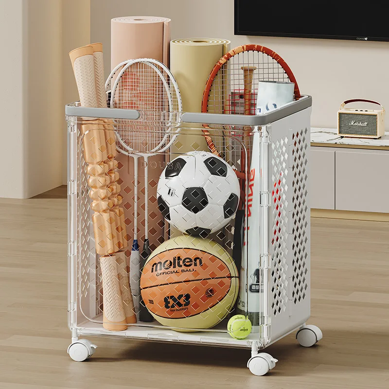 Multipurpose Yoga Mat Storage Basket/Collapsible Plastic Laundry Baskets with Wheels,Yoga Mat Storage Basket Bin and Laundry Bin