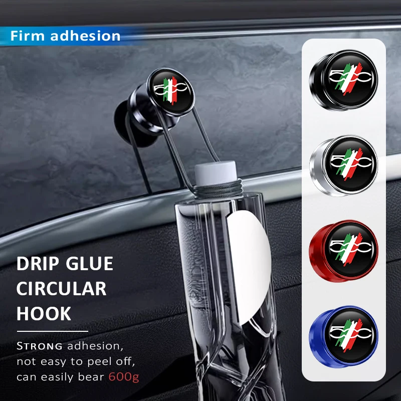 Clip autoadhesivo para cable de coche, organizador de cables de datos, soporte para Fiat Abarth Abarth 124 Abarth 595 500X 500L