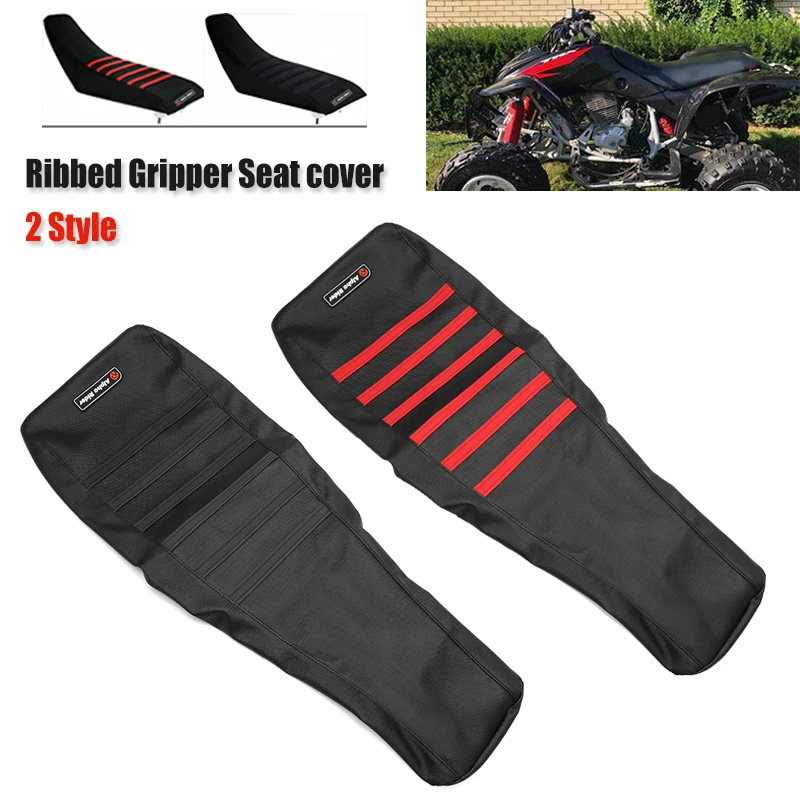 Motorcycle Seat Cover For Honda TRX 400EX TRX 400 EX Sportrax 400 1999 - 2007 2008 Ribbed Gripper Soft Seat Covers Anti-Slip Pad