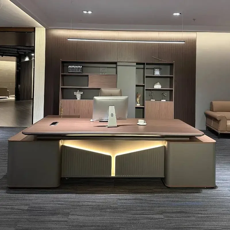 Manager Strong Executive Office Desk Wood Storage Cheap Modern Executive Office Desk Luxury Large Tisch Small Spaces Furniture
