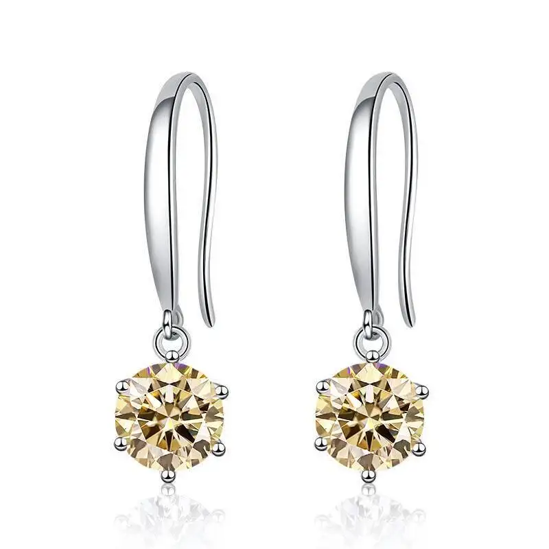 JoiasHome Tropfenohrringe aus 925er-Sterlingsilber, 0,5 Karat, funkelnder Moissanit, für Damen, klassischer edler Schmuck, besteht den Diamanttest – Detail 17