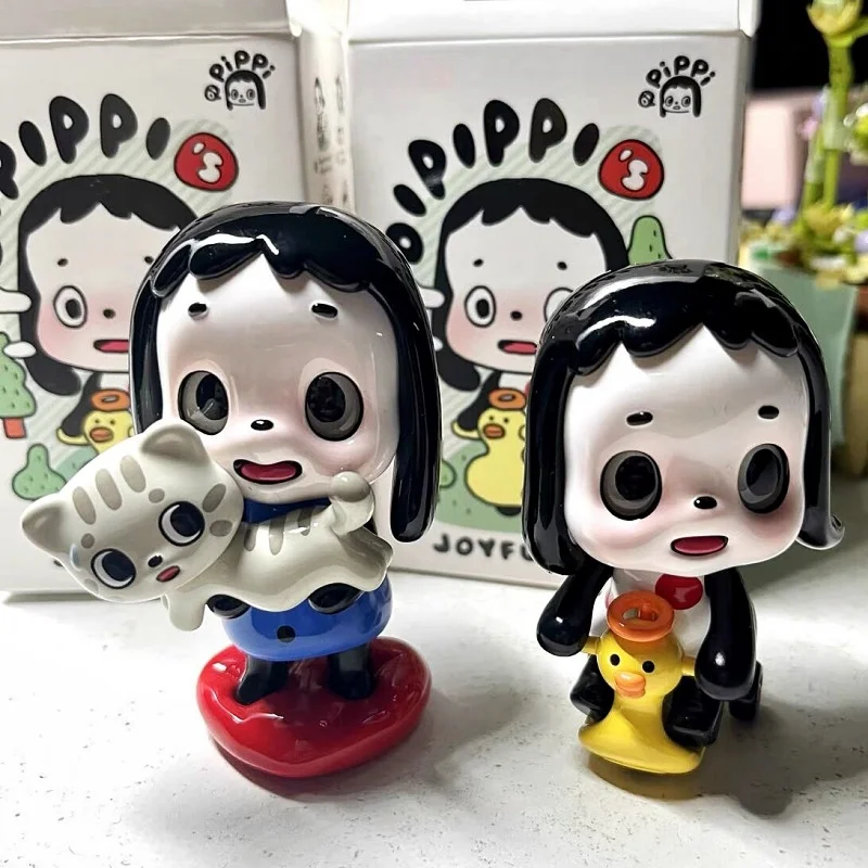 Oipippi Joyfulness Series Mini Cartoon Anime Action Figure Kawaii Toy Model Desktop Ornaments Collection Girl Toy Gifts