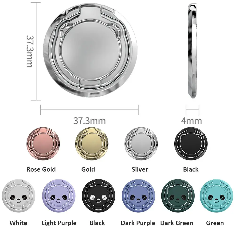 360 Rotation Mobile Phone Stand Foldable Back Ultra Thin Phone Ring Holder Multi Angle Portable For Desk Metal Finger Kickstand