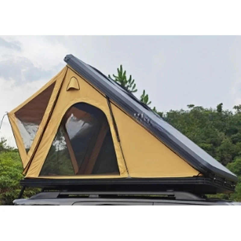 Robust Aluminum Hard Roof Camping Tent, Waterproof 2-3 Occupant Overland Unit For SUV, Truck And 4X4 Offroad Vehicles