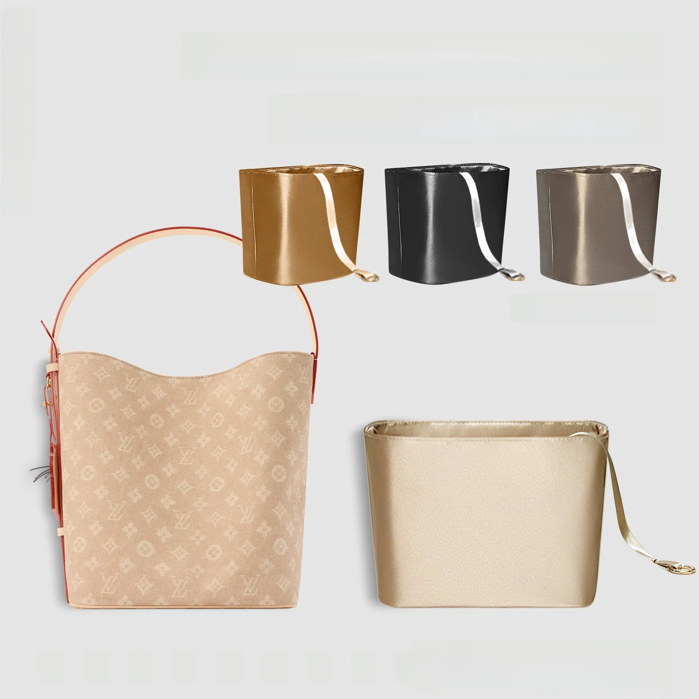 

Large Size Lightweight Waterproof Bag for LiangMao Buet Bag Women's Cosmetic Storage Bag Simple Sle Zipper Closure