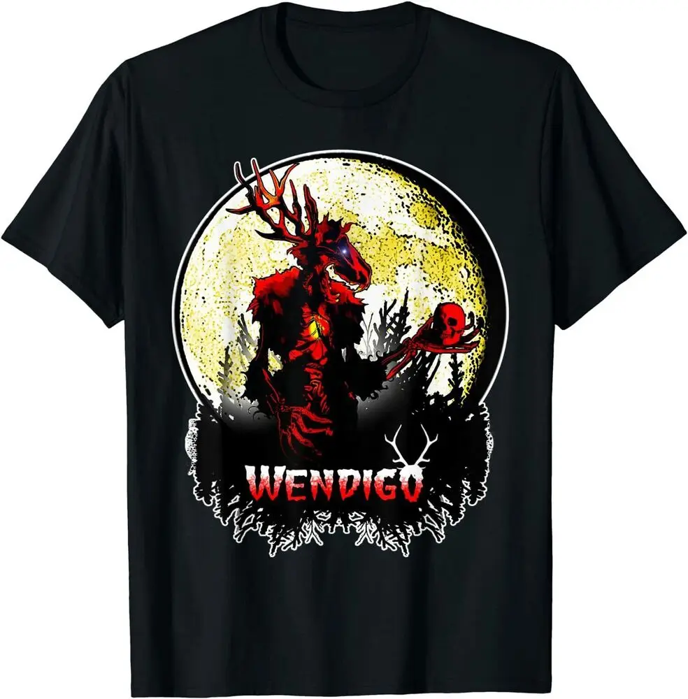 Wendigo - New Skinwalker Cryptid Evil Horror Tee Shirt For Men Clothing Women Tees Y2K Tops Unisex Summer Short Sleeve