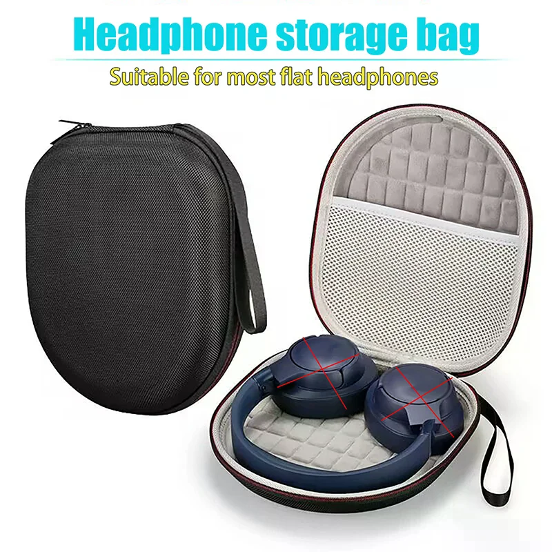 1 Piece For SoundPEATS Space//Edifier/ Wireless Bluetooth Noise Cancelling Headphones EVA Carrying Storage Case Cover
