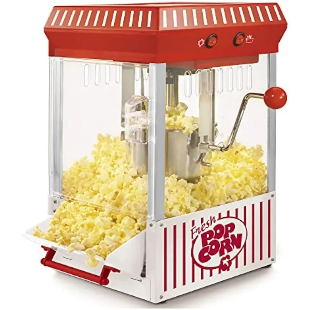 Popcorn Maker Machine - Professional Table-Top With 2.5 Oz Kettle Makes Up to 10 Cups