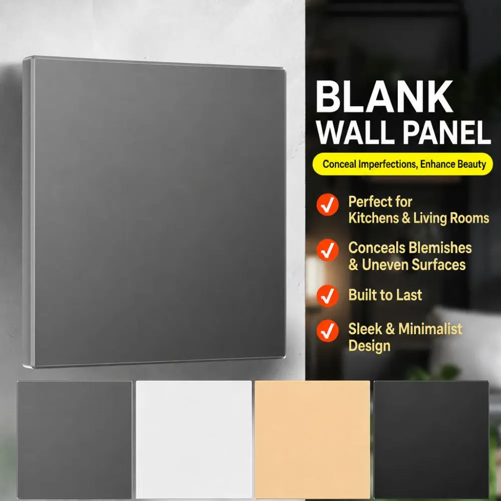 Wall Flange 86 Type Wall Hole Cover Self-adhesive 4 Colors Panel Decor Cover Wall Blank Panel Home Improvement