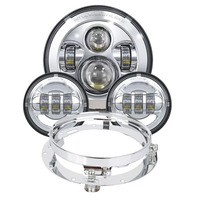Motorcycle 7 inch Moto LED Headlight with 4-1/2\