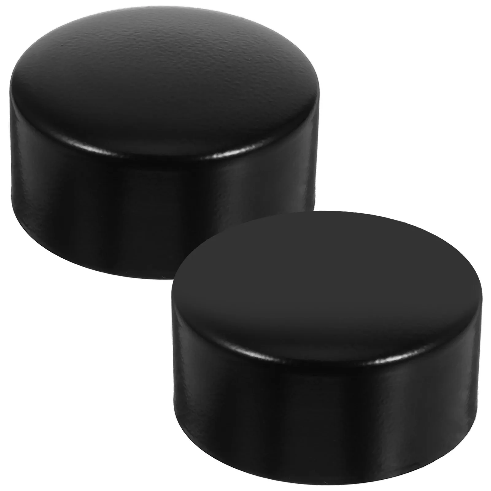 

2 pcs Handrail End Caps Stainless Steel Durable Covers for PVC Wood Round Curtain Rod Accessories Construction Parts
