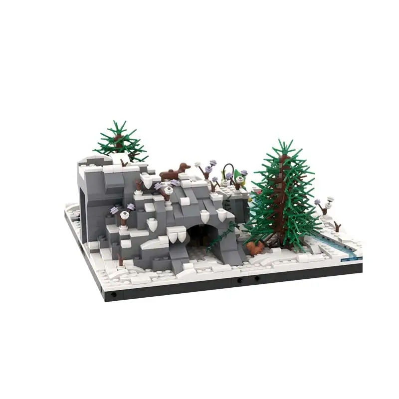 MOC 冬村ワークショップ登山活動モジュラーアーキテクチャ技術ビルディングブロックモデル子供のおもちゃギフト