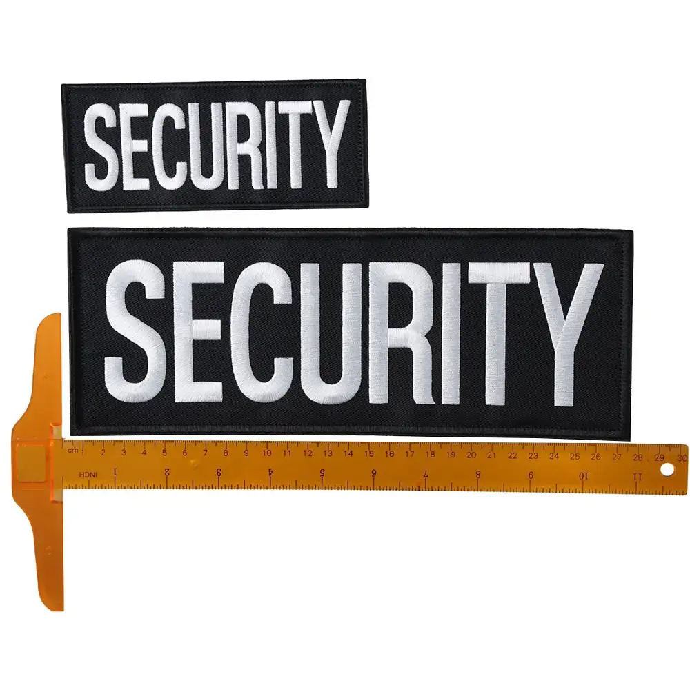 بقع الأمان لسترة وسترة ، 2 أجزاء ، واحدة صغيرة وكبيرة بحروف مطرزة واحدة