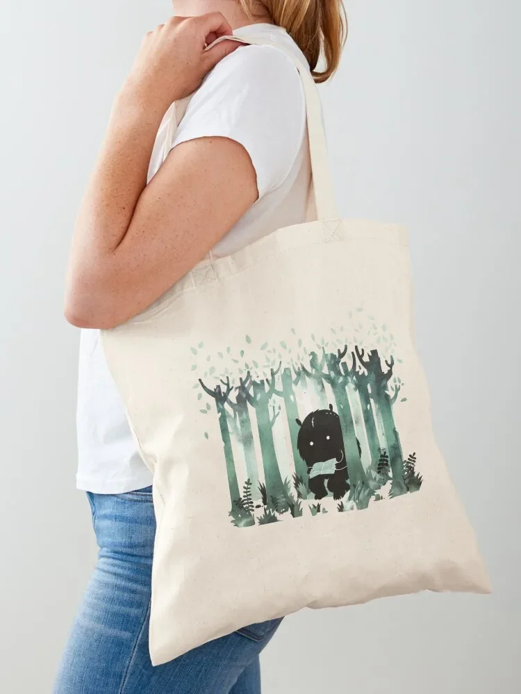 

A Quiet Spot in Green Tote Bag Handbags Women bags Women's bag supermarket folding bag