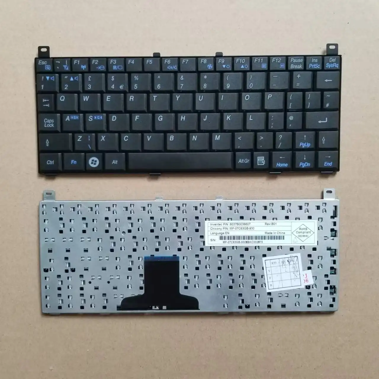 New  Spanish UK Laptop Keyboard For Toshiba Mini NB100 NB105 NB101 NB100-11B NB100-11J NB100-12S Black SP