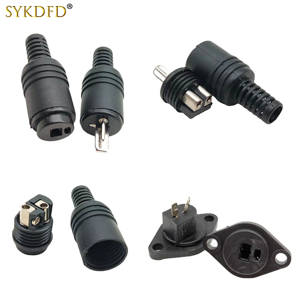 10Pcs 2 Pin DIN Plug  Male/Female Plug Female Socket Speaker and HiFi  Connector Power Audio Lamp Signal Plug Adapters