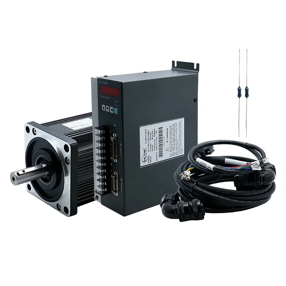 220V 1000W 80AST-A1C04025 servos motor with 17bit 3.8Nm cnc servos motor 1000w with drive kit ac servo motor drive 80ast