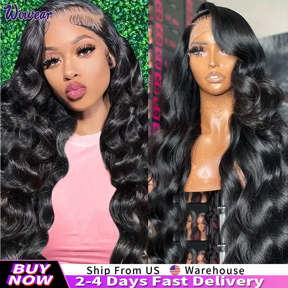 

13x6 HD Lace Frontal Wig Human Hair Body Wave Human Hair Wigs 200 Density Brazilian Hair Wigs Pre Plucked for Women on sale