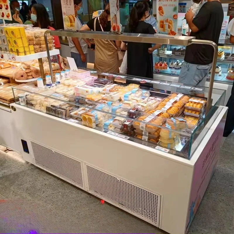 خزانة عرض كعكة أفقية مفتوحة #3