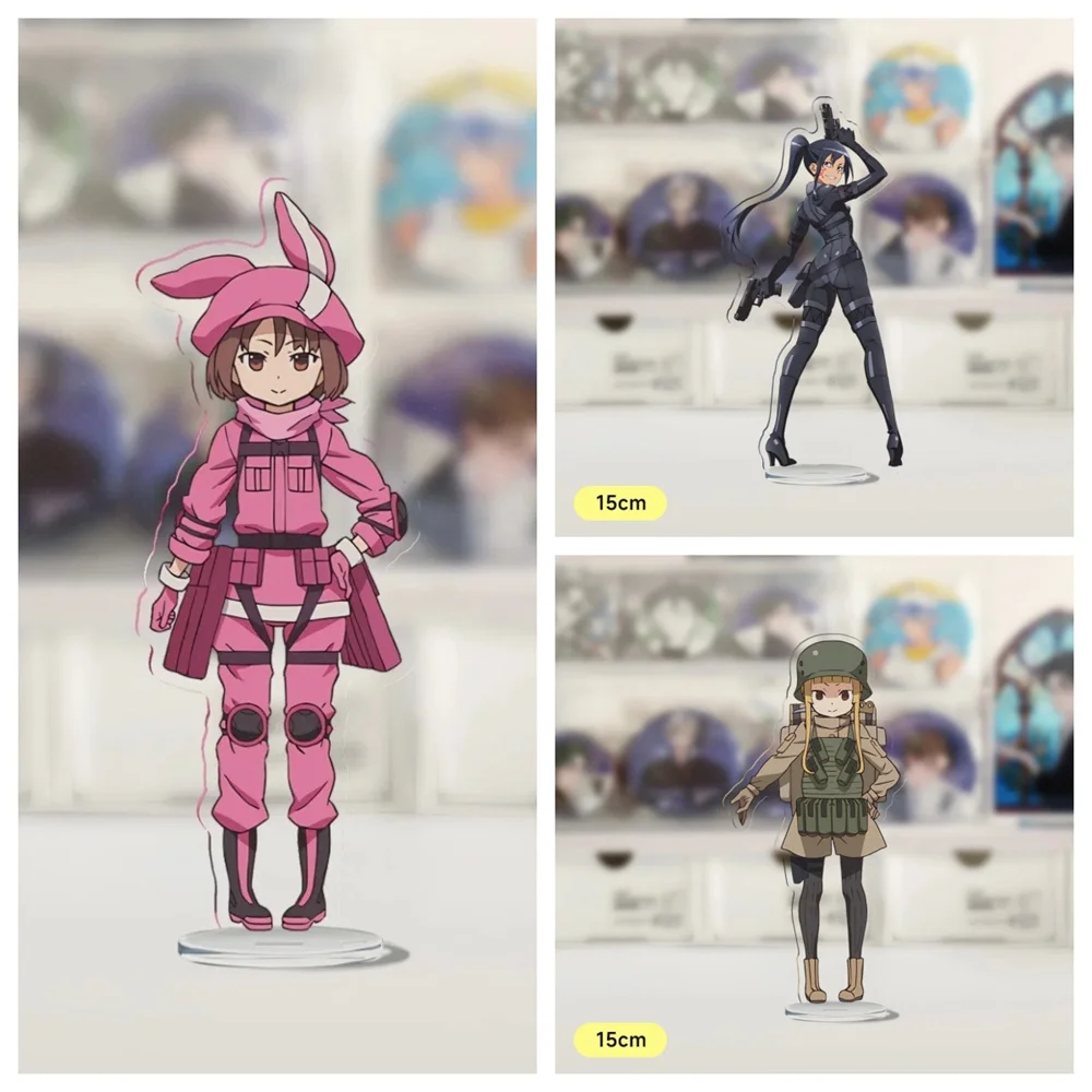 

15CM Charm Anime Sword Art Online Acrylic Stand Model Cosplay Characters Ornament Accessories Goods Collection Gifts