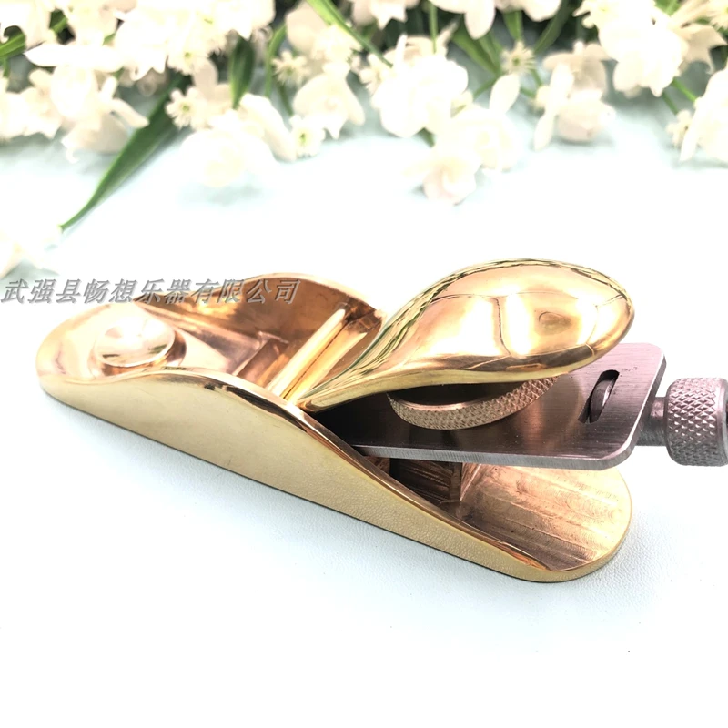 1pcs Professional Brass copper Flat bottom planes Planer，Woodworking Planer Manual Push Planing DIY fingerboard Plane Tool