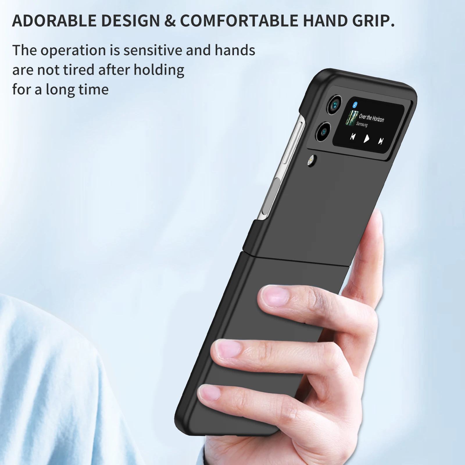 Thin PC Folding Case for Samsung Galaxy Z Flip 7 4 3 Flip7 FE Flip4 Flip3 5G Flip5 Flip6 Flip2 Flip 2 5 6 Mobile Phone Cover
