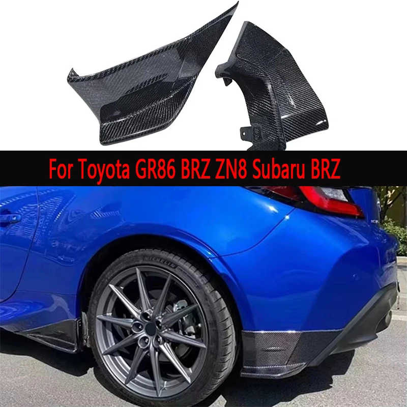 

For Toyota GR86 BRZ ZN8 Subaru BRZ Carbon Fiber Rear Bumper Protector FRP Rear Bumper Splitter Lip Diffuser Cover Trim body kit