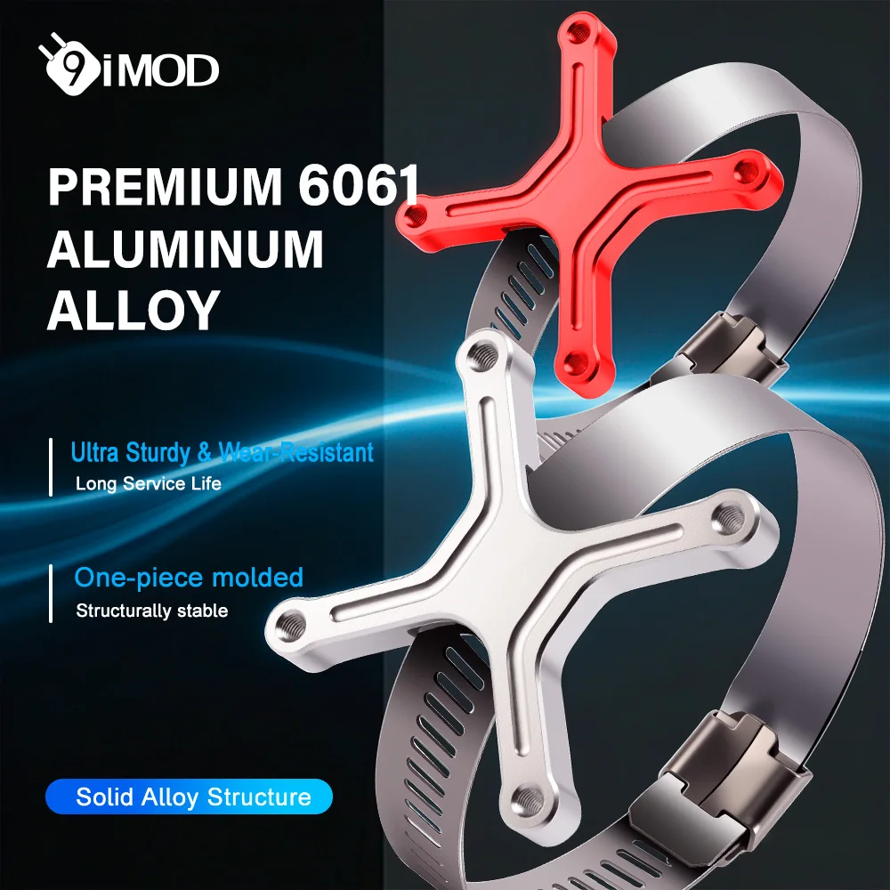 9IMOD 40x40mm Cooling Fan Mount Adjustable Aluminum Motor Clamp Bracket for 35-43 48-49 Series 1/10 RC Motor Upgrade Part