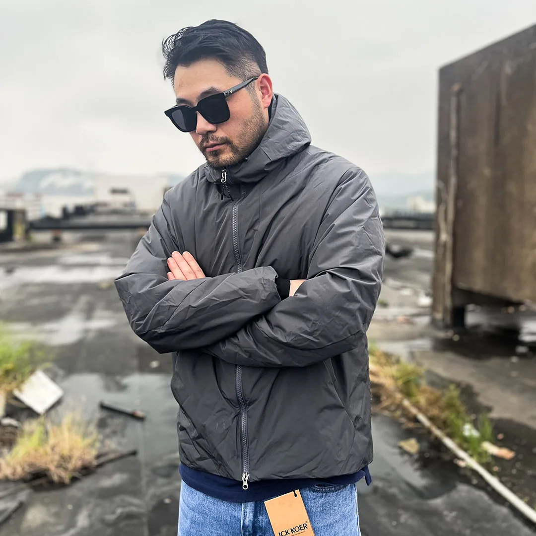 

Легкая утепленная зимняя куртка с капюшоном из хлопка и полиэстера для активного отдыха, повседневная, с гарантированным теплом